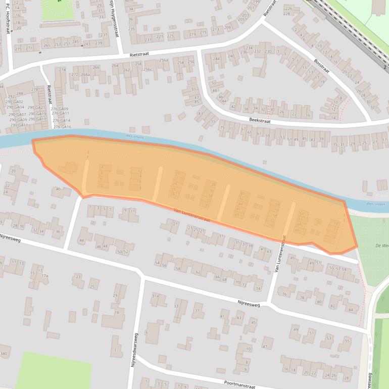 Kaart van postcodegebied 7609RP.