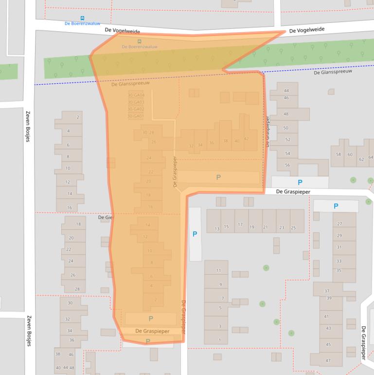 Kaart van postcodegebied 7609SB.