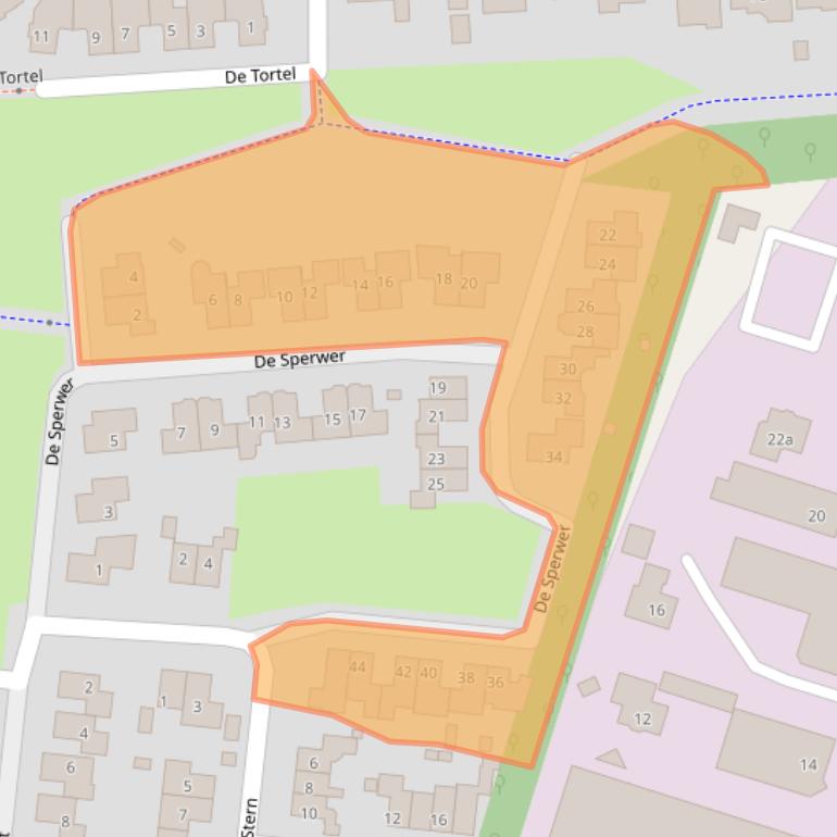 Kaart van postcodegebied 7609TC.