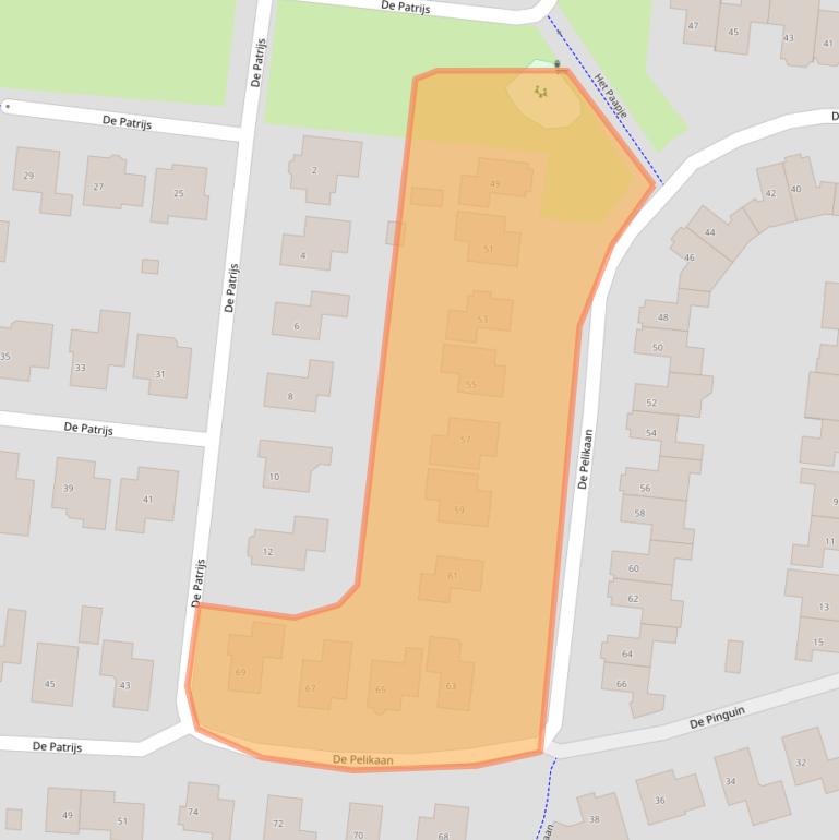 Kaart van postcodegebied 7609TJ.