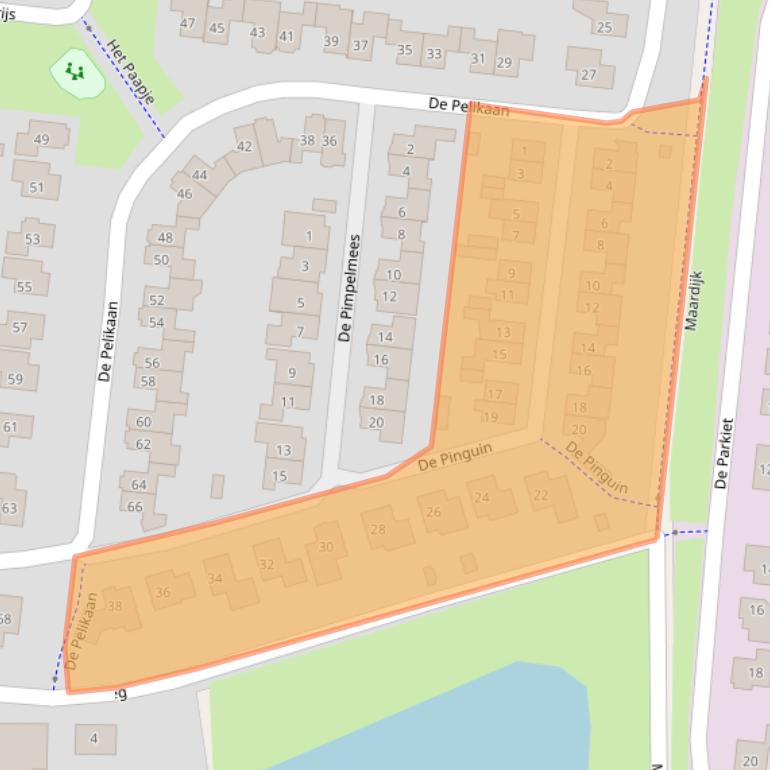 Kaart van postcodegebied 7609TM.