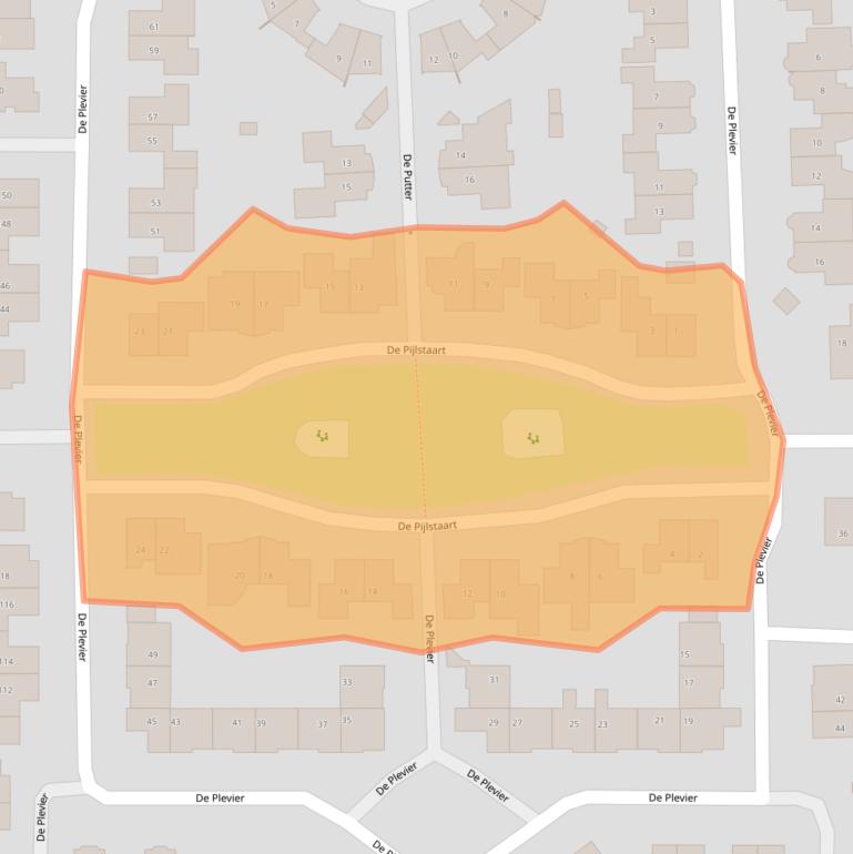 Kaart van postcodegebied 7609TZ.