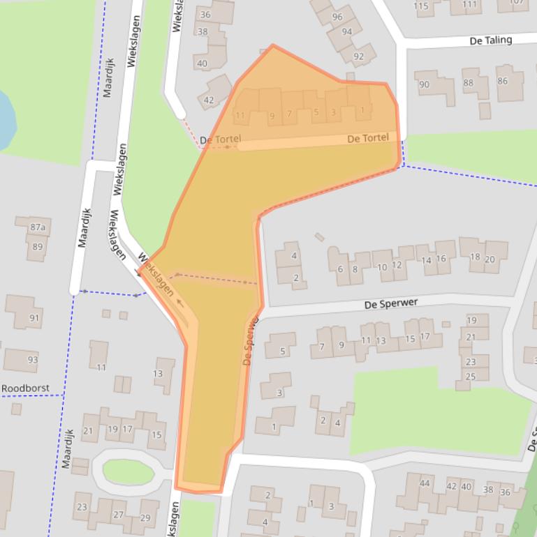 Kaart van postcodegebied 7609VL.