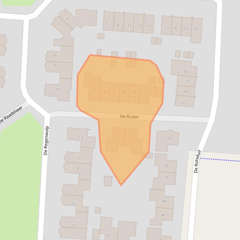 Kaart van postcodegebied 7609VM.