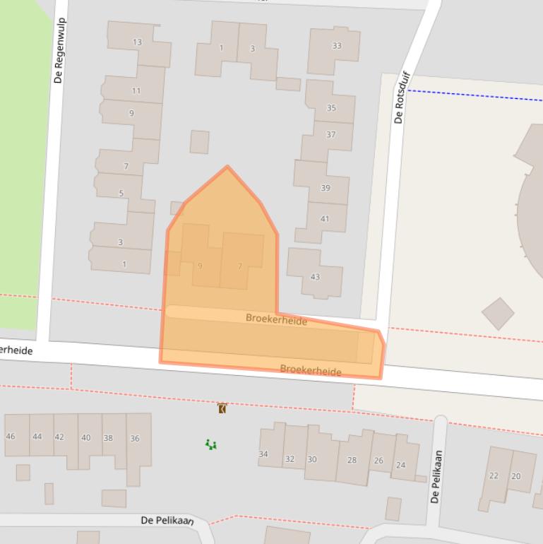 Kaart van postcodegebied 7609VR.