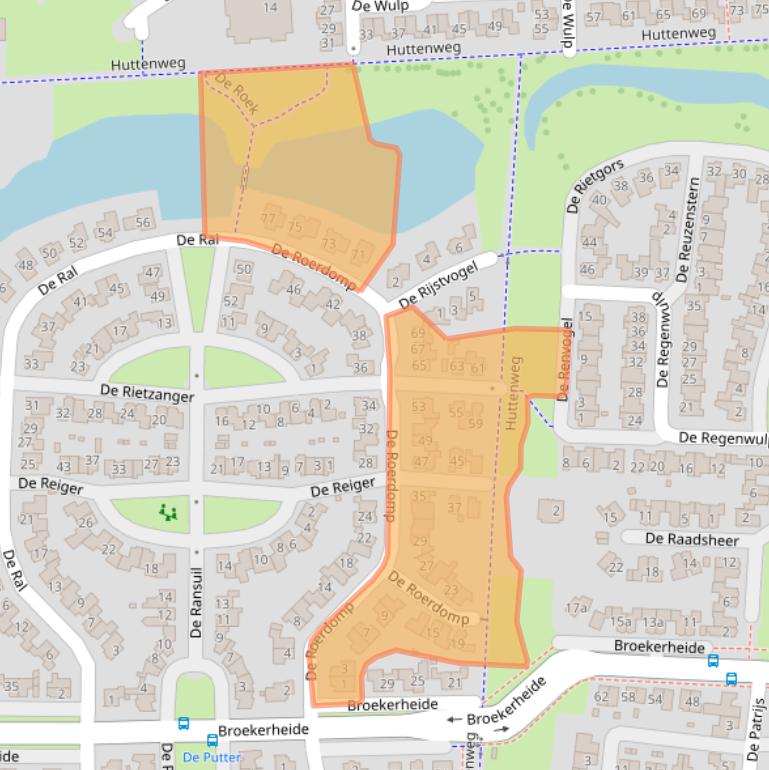 Kaart van postcodegebied 7609WB.