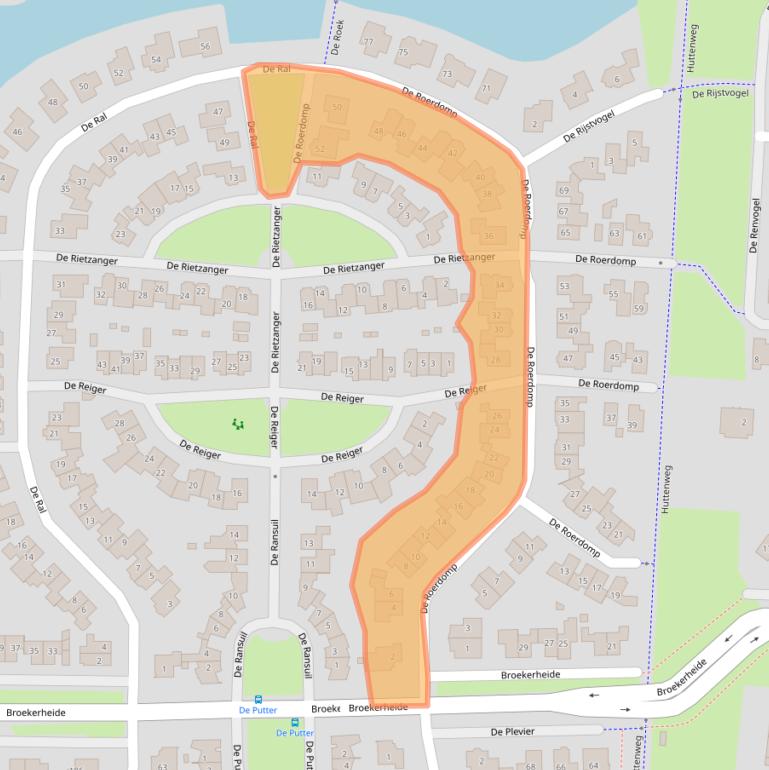 Kaart van postcodegebied 7609WC.