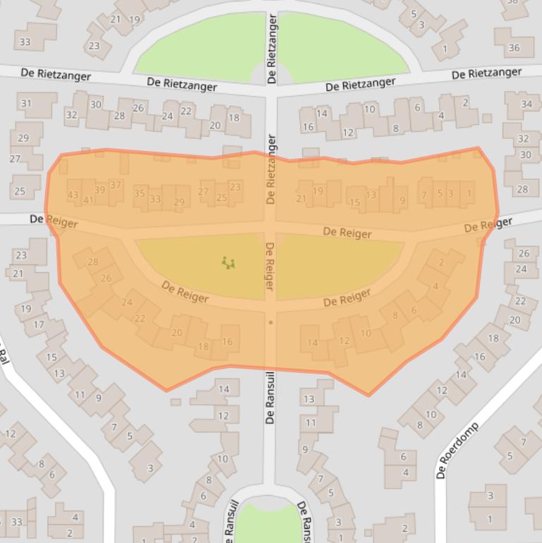Kaart van postcodegebied 7609WE.