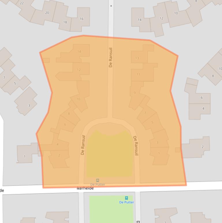 Kaart van postcodegebied 7609WH.