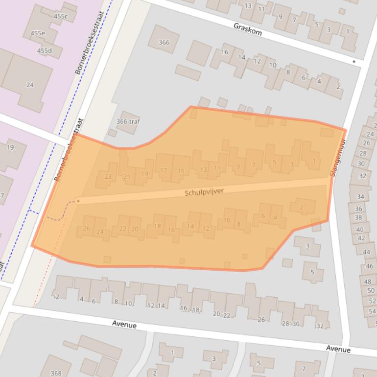 Kaart van postcodegebied 7609XJ.
