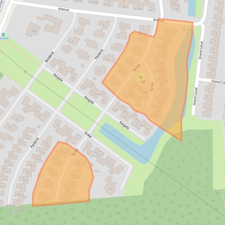 Kaart van postcodegebied 7609XR.