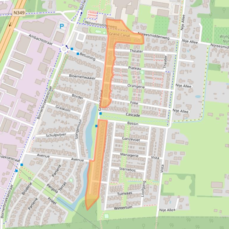 Kaart van postcodegebied 7609ZA.