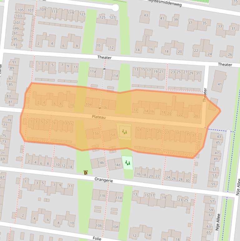 Kaart van postcodegebied 7609ZC.