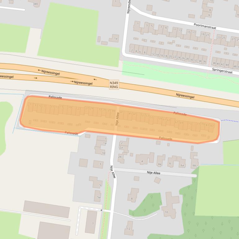Kaart van postcodegebied 7609ZE.