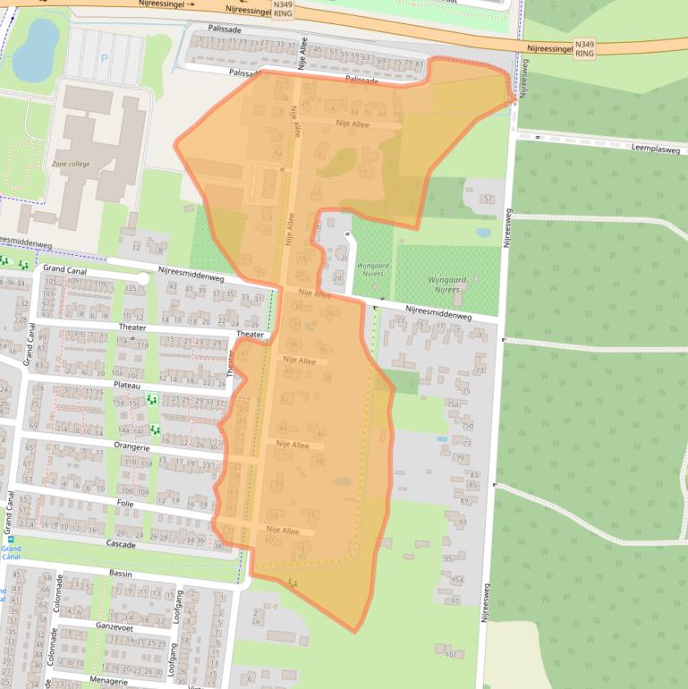 Kaart van postcodegebied 7609ZG.