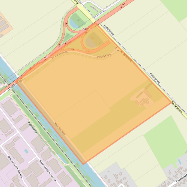 Kaart van postcodegebied 7610AC.