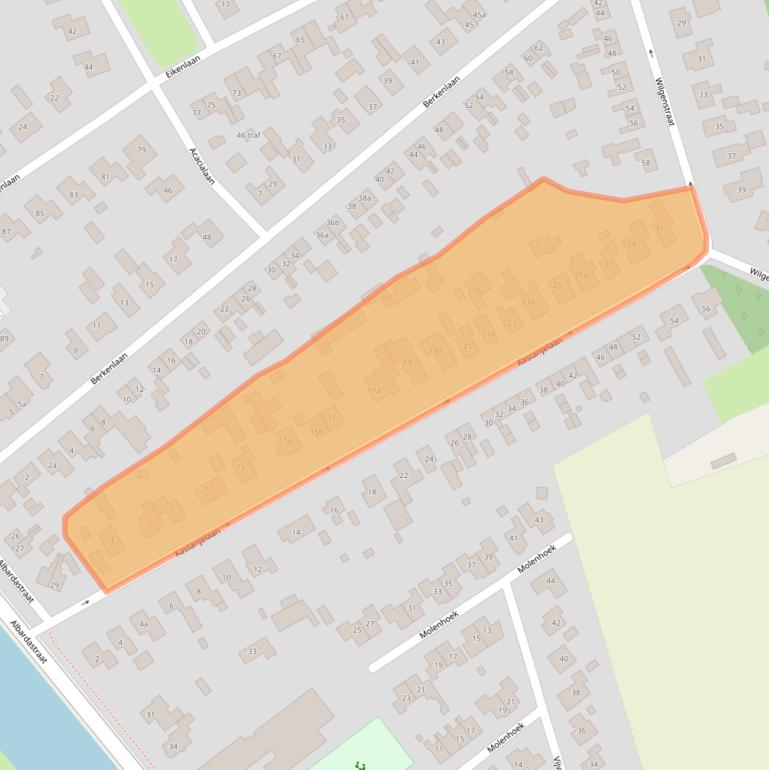 Kaart van postcodegebied 7611AH.