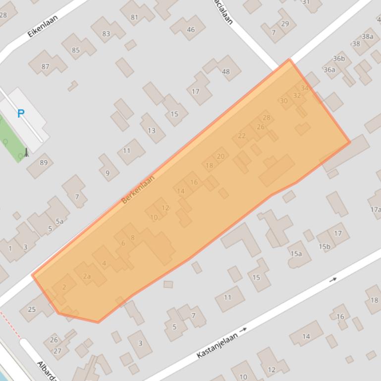 Kaart van postcodegebied 7611AM.