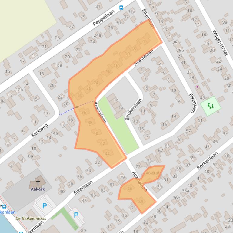 Kaart van postcodegebied 7611AR.