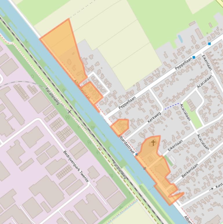 Kaart van postcodegebied 7611BD.