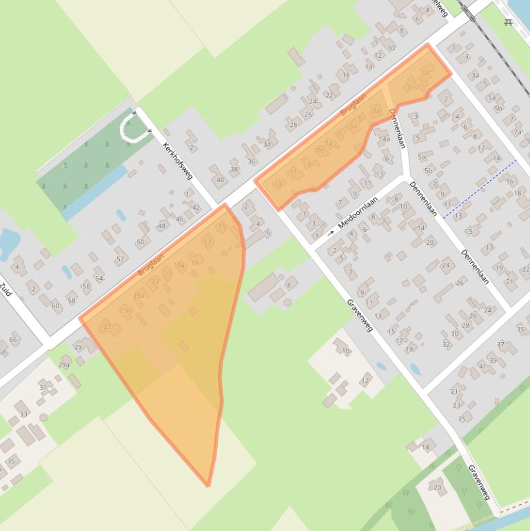 Kaart van postcodegebied 7611BJ.