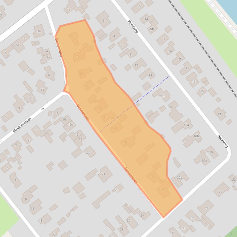 Kaart van postcodegebied 7611BS.