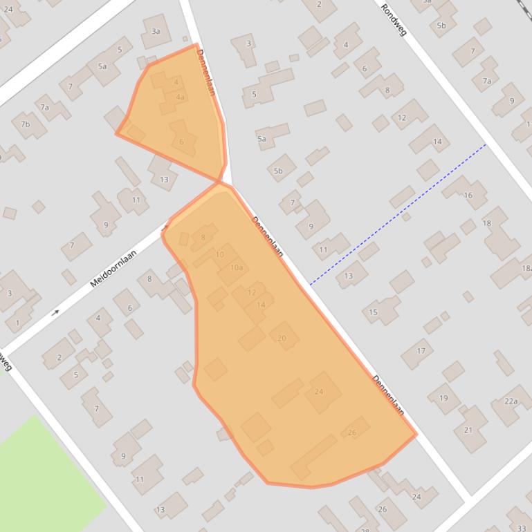 Kaart van postcodegebied 7611BT.