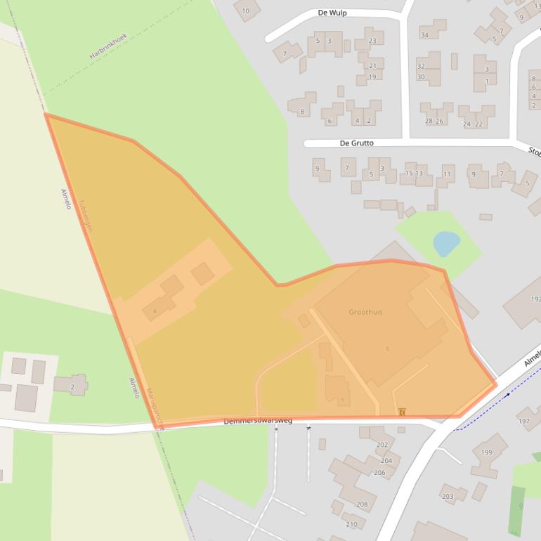 Kaart van postcodegebied 7614LD.