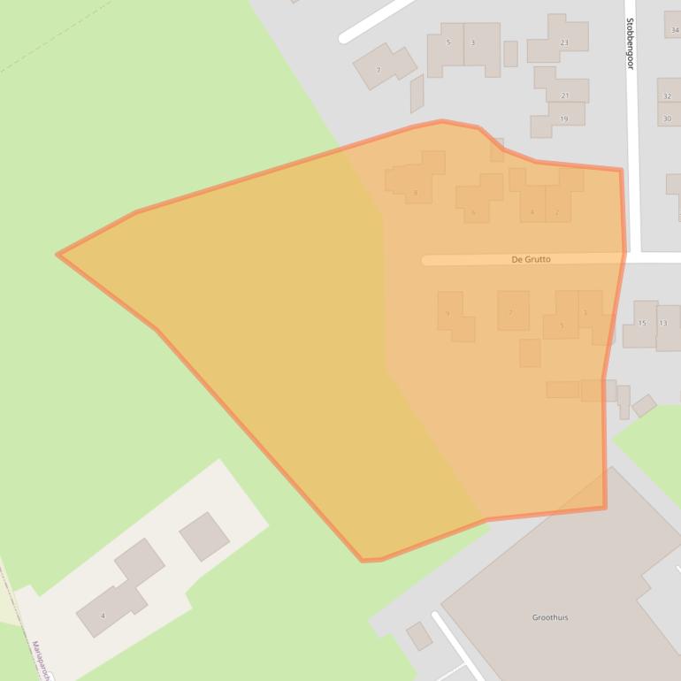 Kaart van postcodegebied 7614LE.