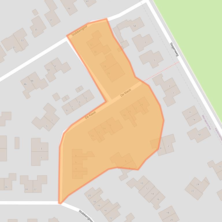 Kaart van postcodegebied 7614LG.