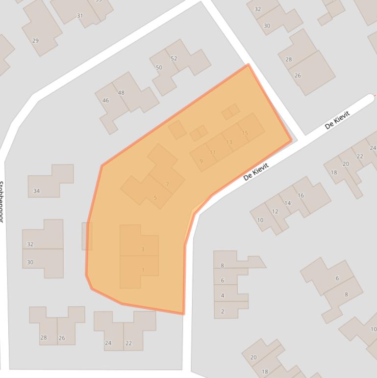 Kaart van postcodegebied 7614LH.