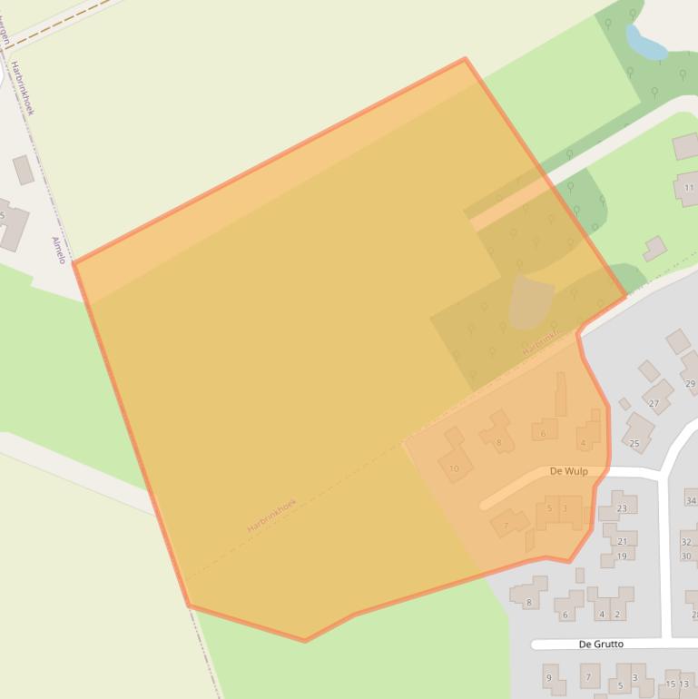 Kaart van postcodegebied 7614LJ.