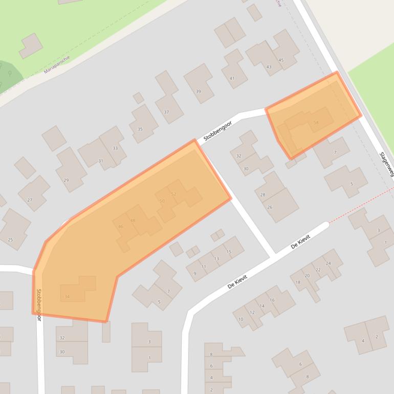 Kaart van postcodegebied 7614LL.