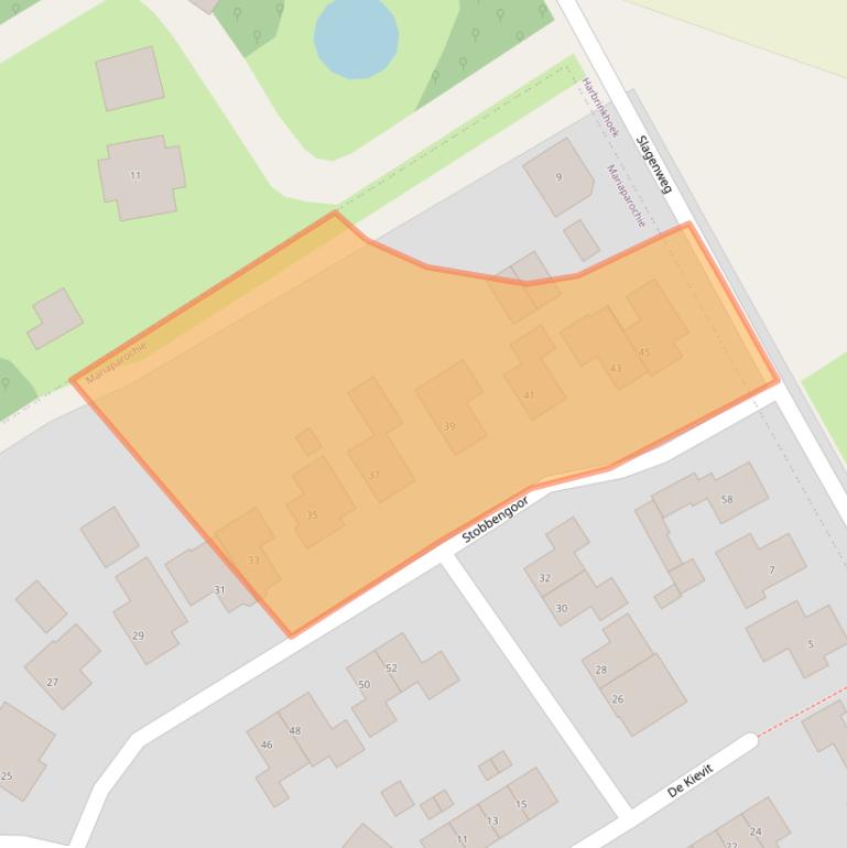 Kaart van postcodegebied 7614LN.