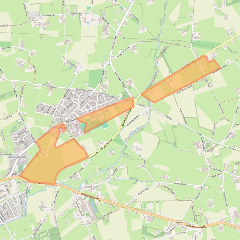 Kaart van postcodegebied 7615NA.