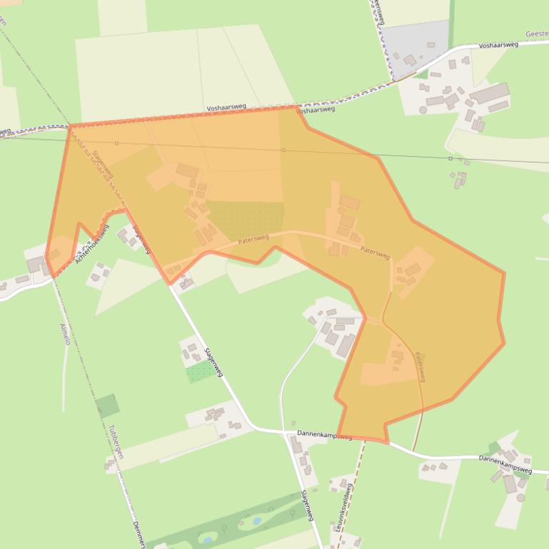 Kaart van postcodegebied 7615NH.