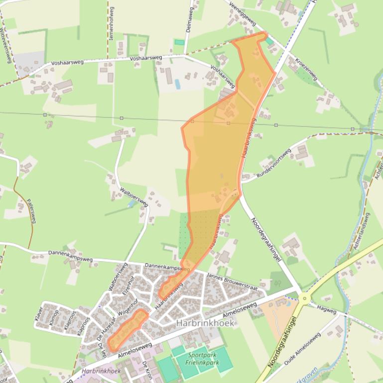 Kaart van postcodegebied 7615NP.