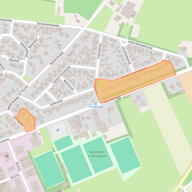 Kaart van postcodegebied 7615NR.