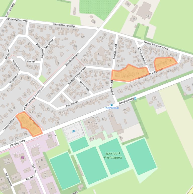 Kaart van postcodegebied 7615NS.
