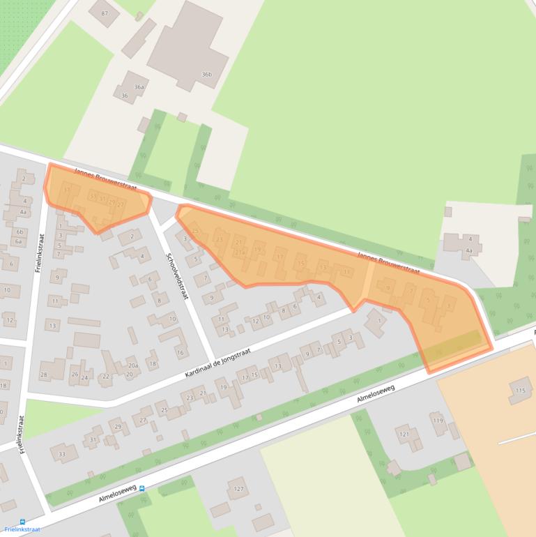 Kaart van postcodegebied 7615NW.