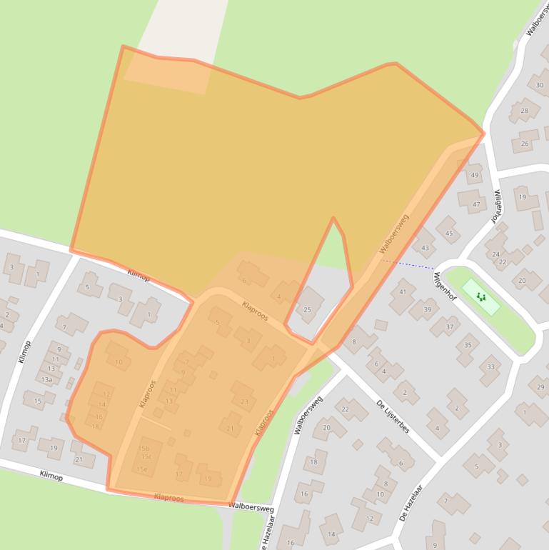 Kaart van postcodegebied 7615RL.