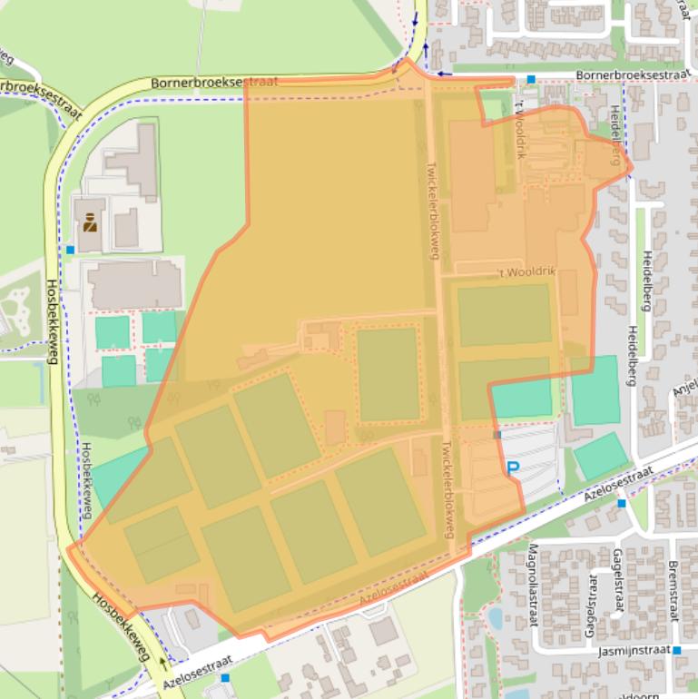 Kaart van postcodegebied 7621AH.