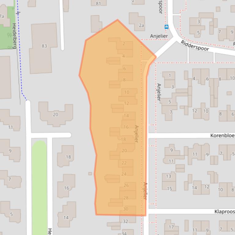 Kaart van postcodegebied 7621AL.