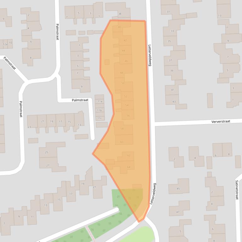 Kaart van postcodegebied 7621CE.