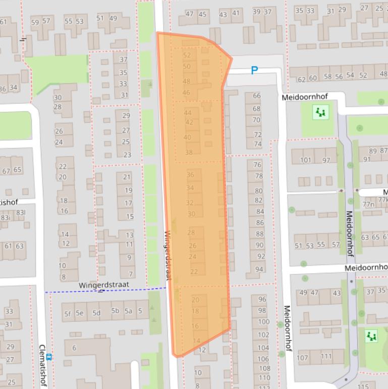 Kaart van postcodegebied 7621CR.