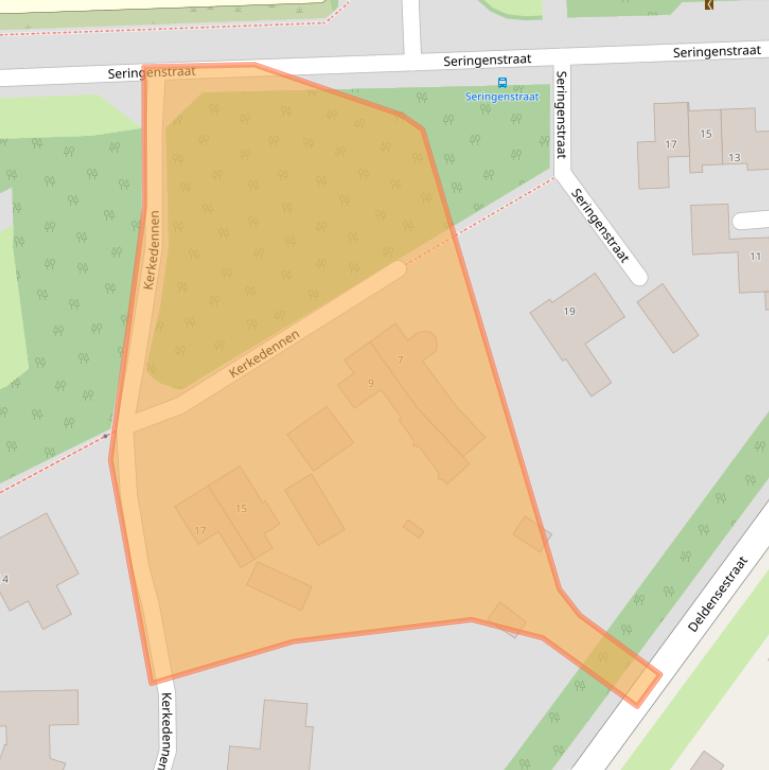 Kaart van postcodegebied 7621EA.