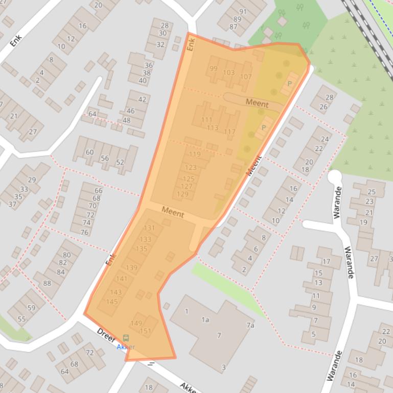 Kaart van postcodegebied 7621ER.