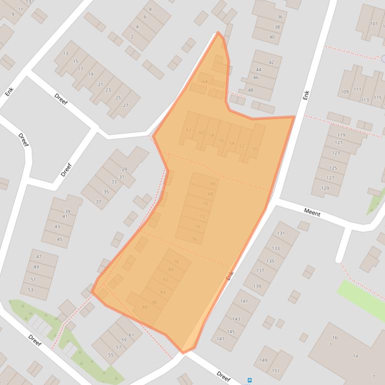 Kaart van postcodegebied 7621ET.