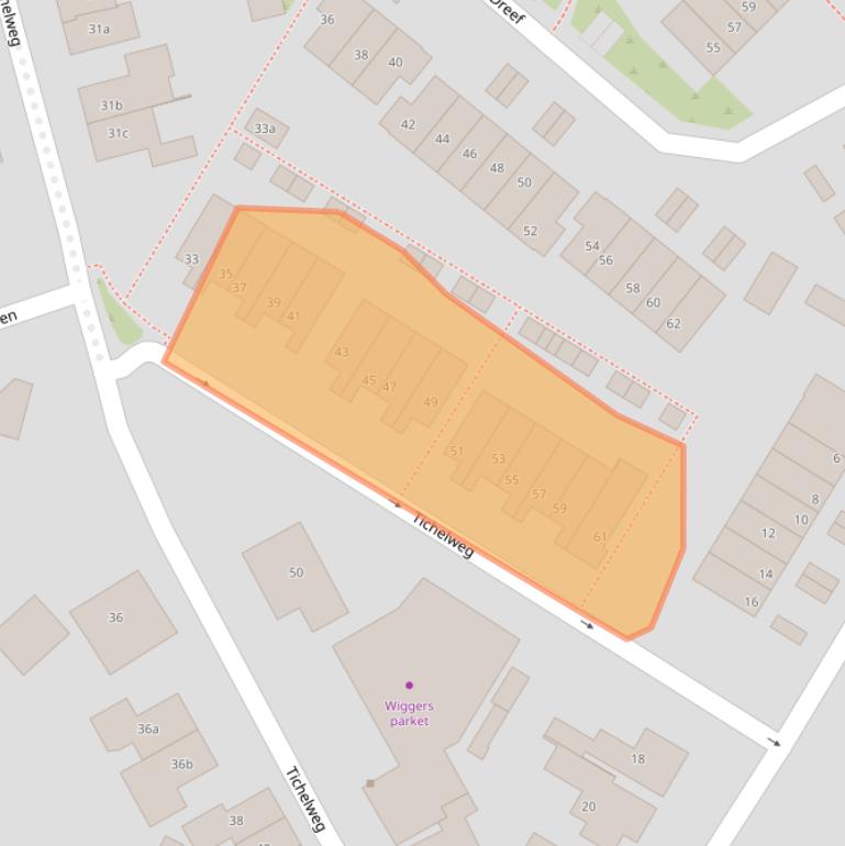 Kaart van postcodegebied 7621GB.