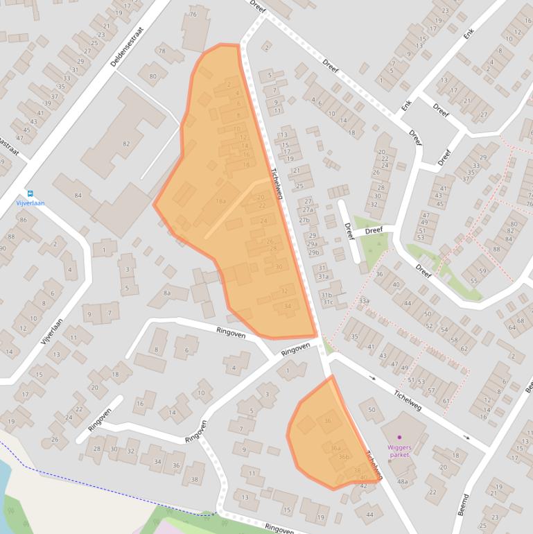 Kaart van postcodegebied 7621GC.